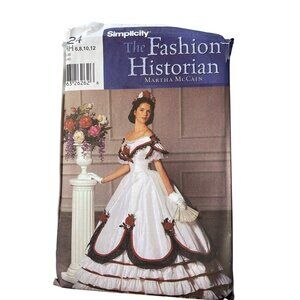 Simplicity 5724 Martha McCain Misses Gown Sewing Pattern HH Sizes 6-12 UNCUT
